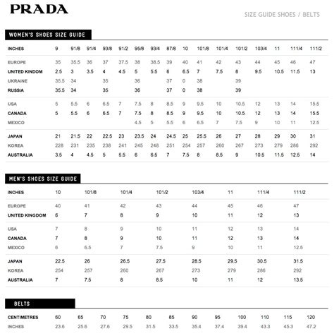 prada size chart clothing|prada women's clothing size chart.